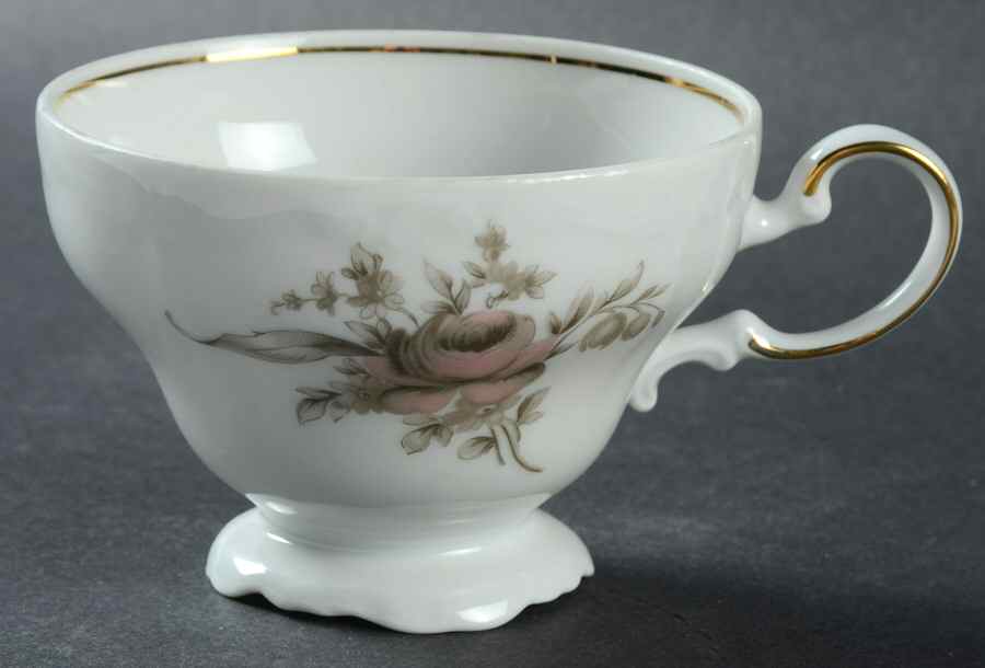 Sepia Rose Footed Cup by Johann Haviland-1