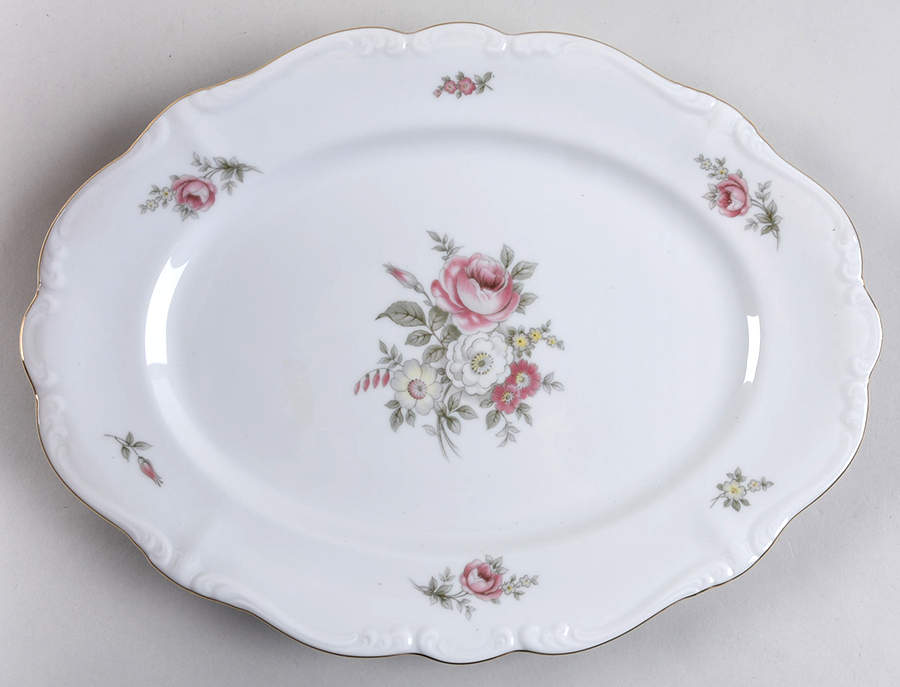 Serenade 12" Oval Serving Platter by Johann Haviland-1