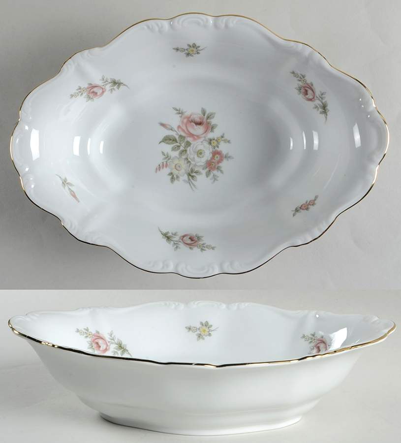 Serenade 10" Oval Vegetable Bowl by Johann Haviland-1