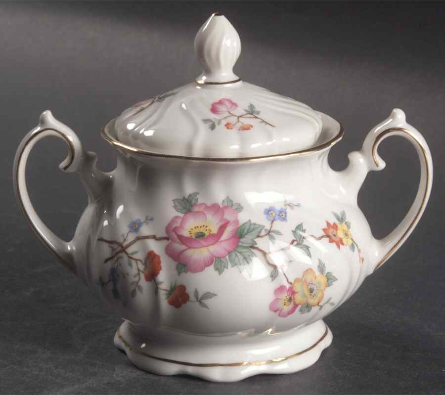 Shanghai Sugar Bowl & Lid by Johann Haviland-1