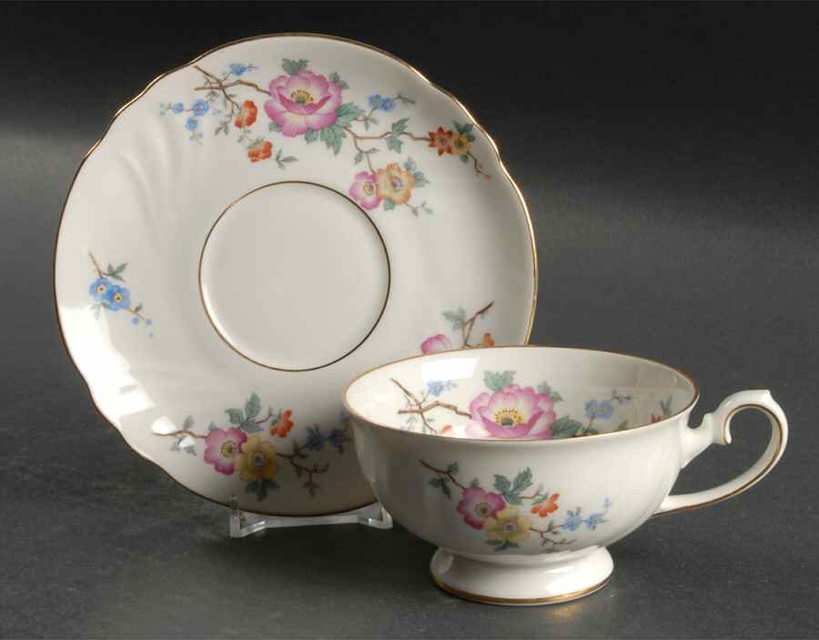 Shanghai Footed Cup & Saucer Set by Johann Haviland-1