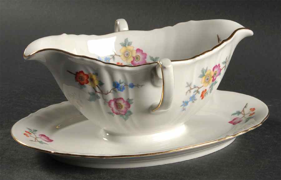 Shanghai Gravy Boat with Attached Underplate by Johann Haviland-1