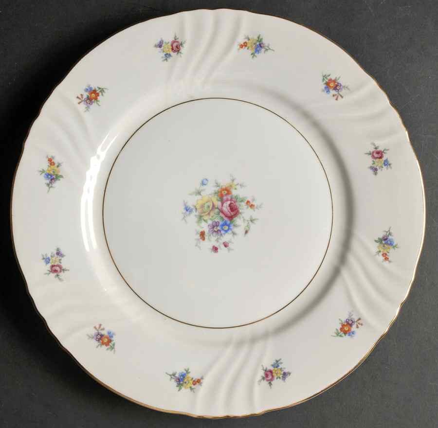 Summerflowers (Gold Verge) Dinner Plate by Johann Haviland-1
