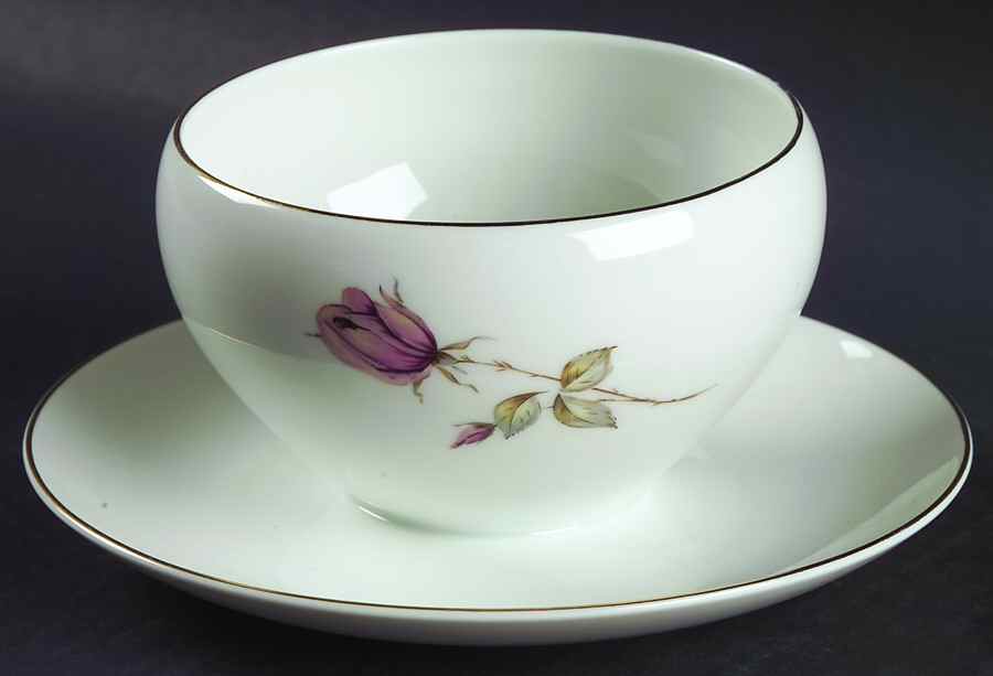 Summer Rose Gravy Boat with Attached Underplate by Johann Haviland-1