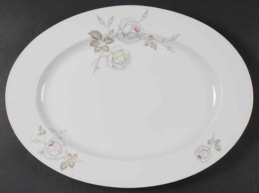 Sweetheart Rose 14" Oval Serving Platter by Johann Haviland-1