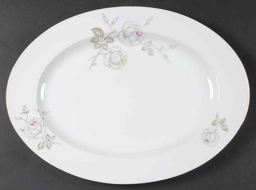 Sweetheart Rose 13" Oval Serving Platter by Johann Haviland-1