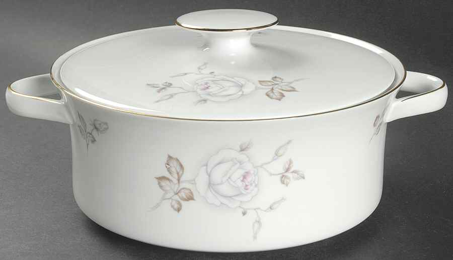 Sweetheart Rose Round Covered Vegetable by Johann Haviland-1