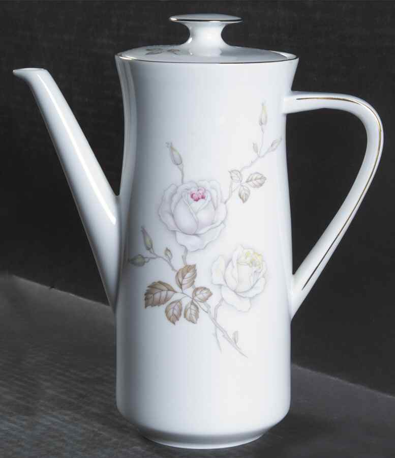 Sweetheart Rose Coffee Pot & Lid by Johann Haviland-1