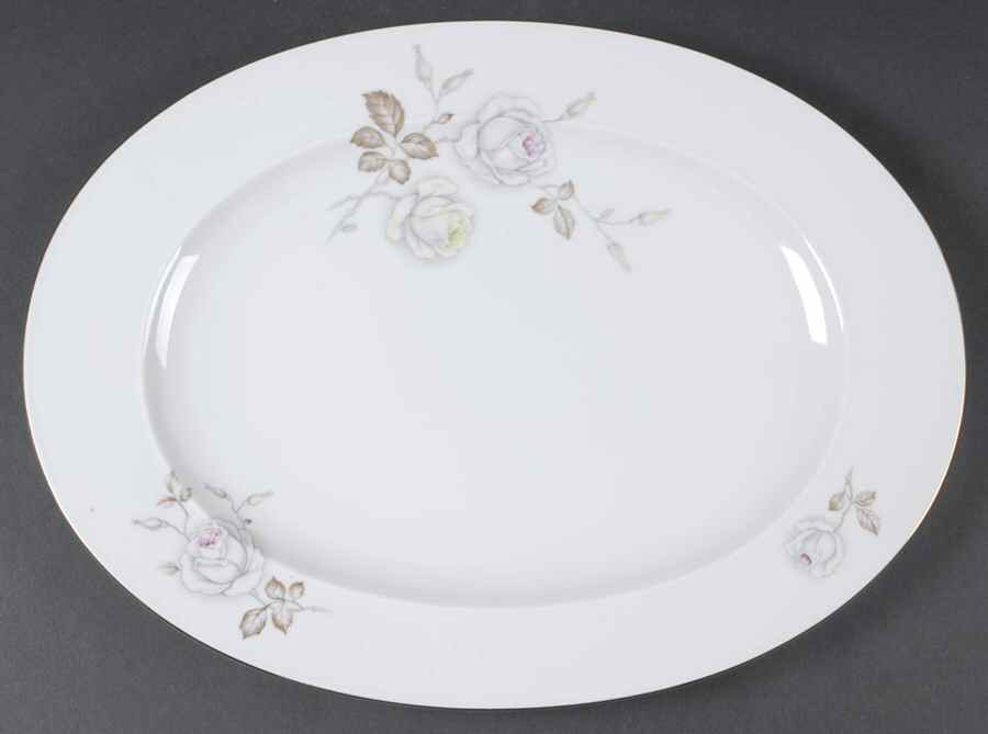 Sweetheart Rose 15" Oval Serving Platter by Johann Haviland-1