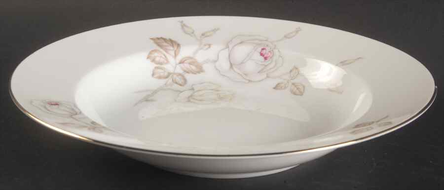 Sweetheart Rose Rim Soup Bowl by Johann Haviland-1