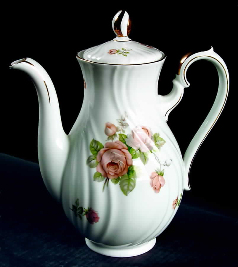 Tearose Coffee Pot & Lid by Johann Haviland-1