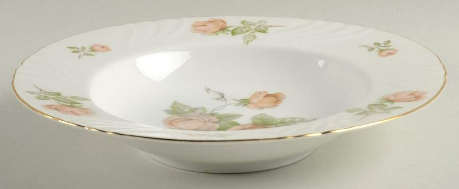 Tearose Rim Soup Bowl by Johann Haviland-1
