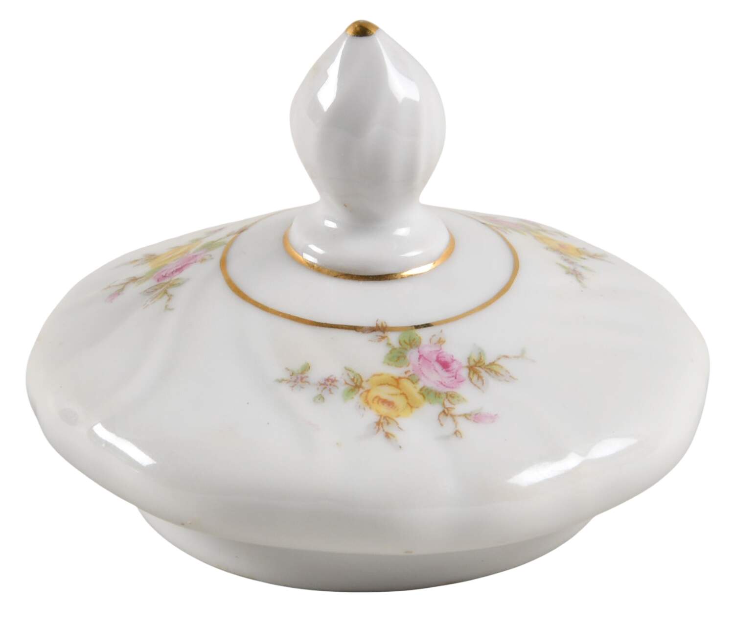 Thornrose Cream Lid for Sugar Bowl by Johann Haviland-1