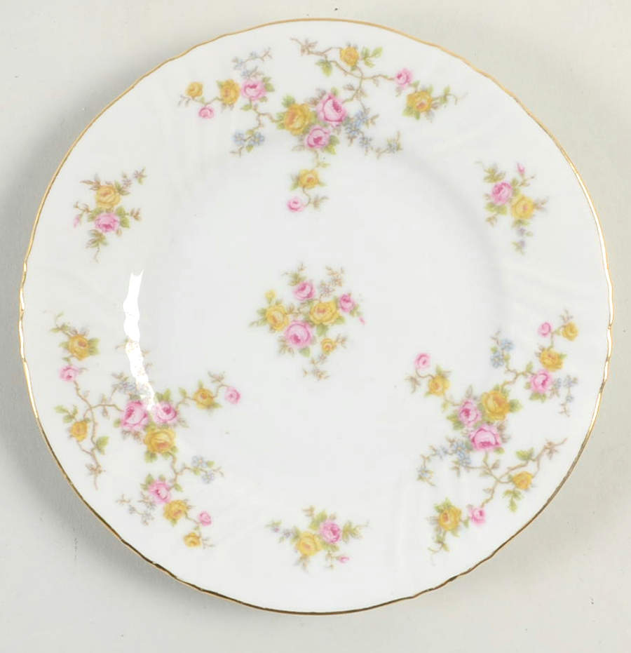 Thornrose (White, No Verge) Bread & Butter Plate by Johann Haviland-1