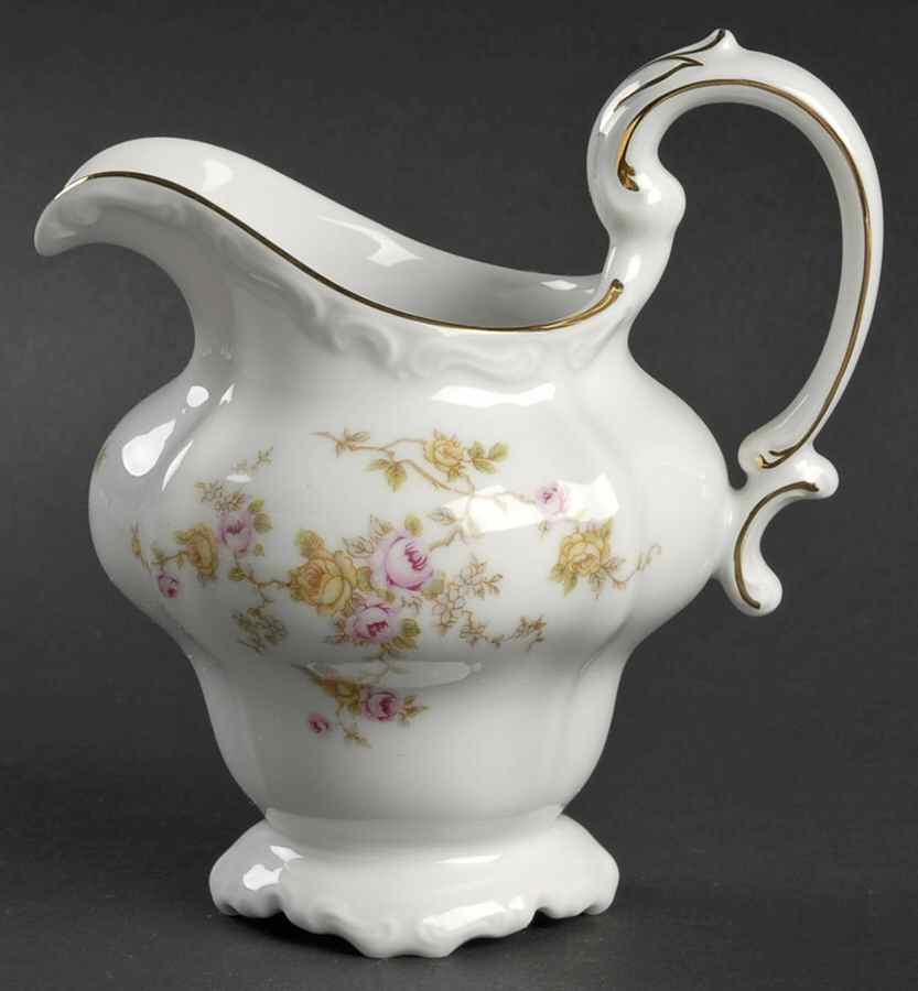 Thornrose (White, No Verge) Creamer by Johann Haviland-1