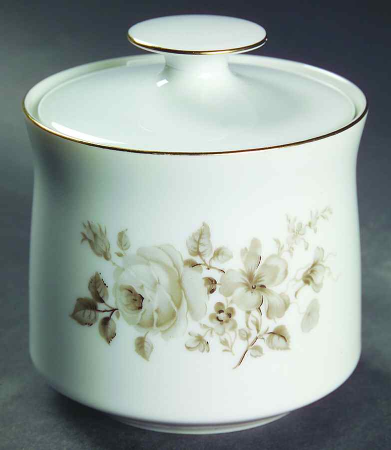 Twilight Rose Sugar Bowl & Lid by Johann Haviland-1