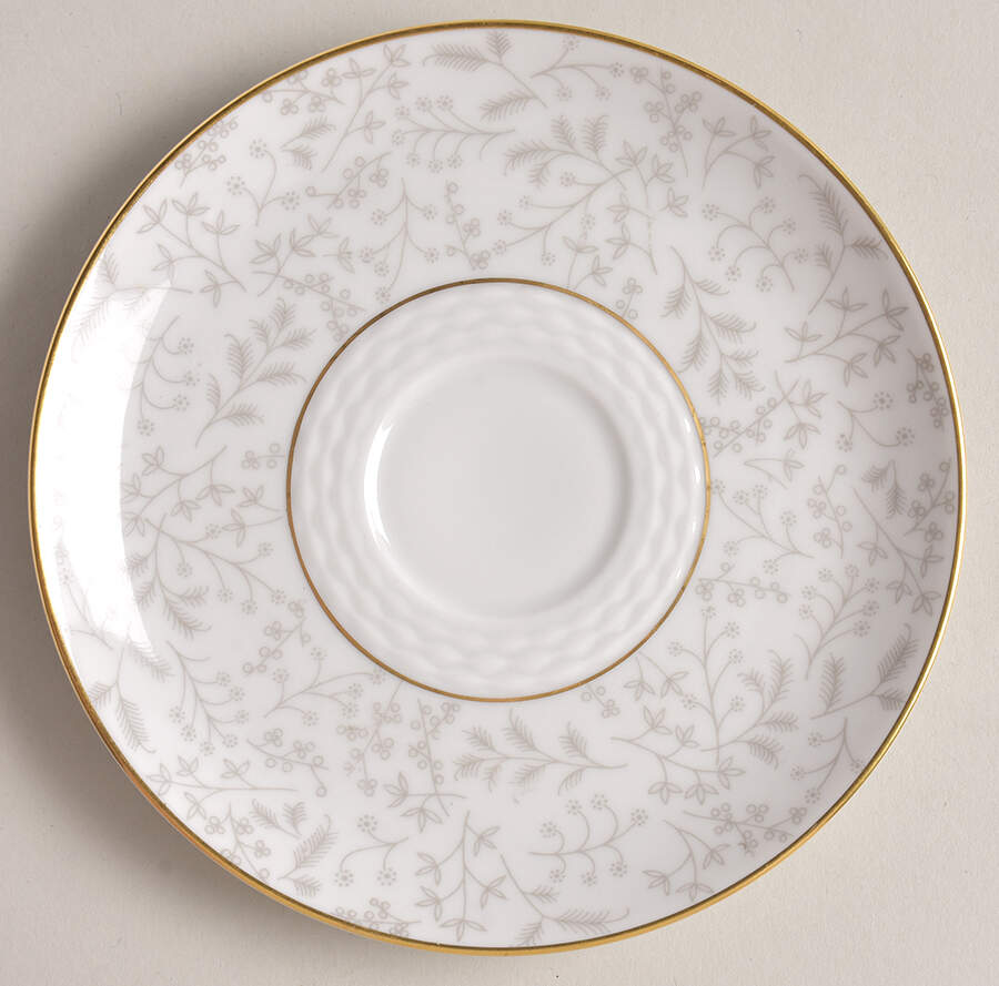 Gray Fern Saucer by Johann Haviland-1