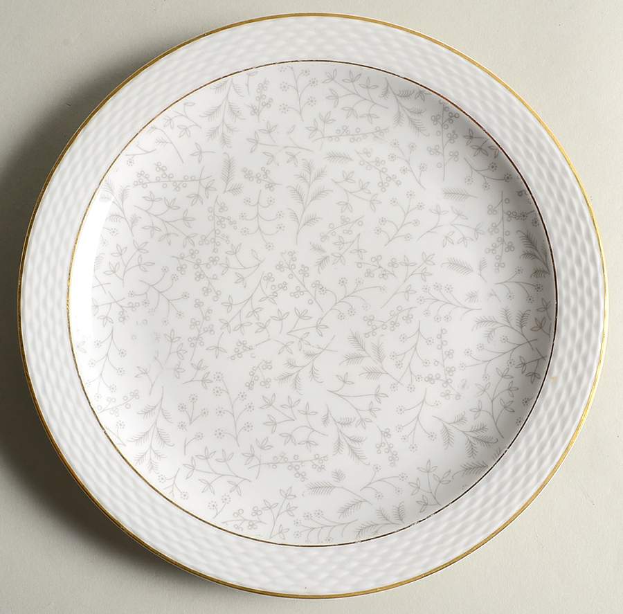 Gray Fern Dinner Plate by Johann Haviland-1