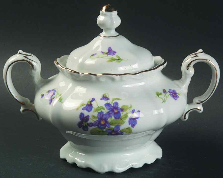 Violetta Sugar Bowl & Lid by Johann Haviland-1