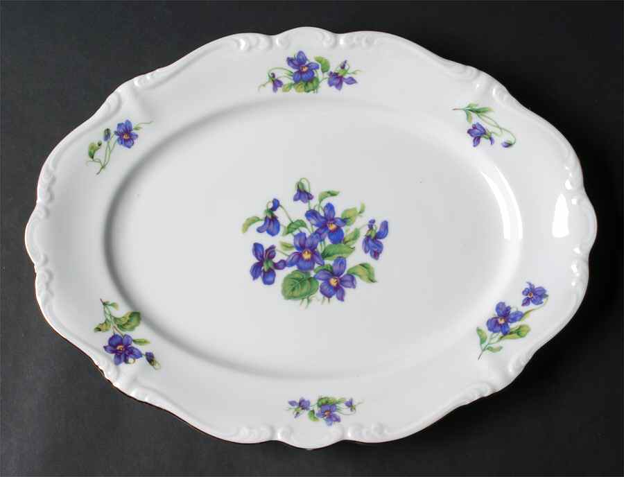 Violetta 12" Oval Serving Platter by Johann Haviland-1