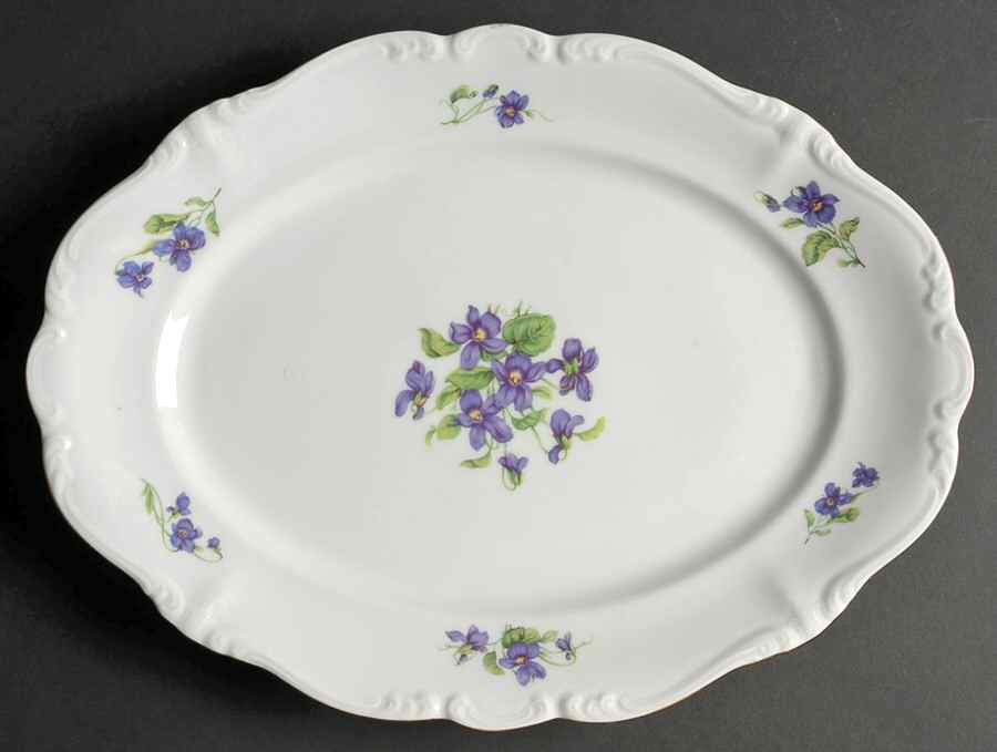 Violetta 14" Oval Serving Platter by Johann Haviland-1