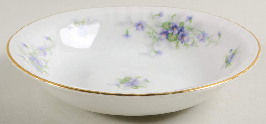 Violets (Older, No Gold Inner Range) Fruit/Dessert (Sauce) Bowl by Johann Haviland-1