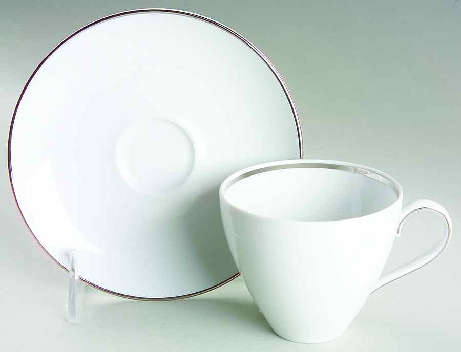Wedding Ring Flat Cup & Saucer Set by Johann Haviland-1