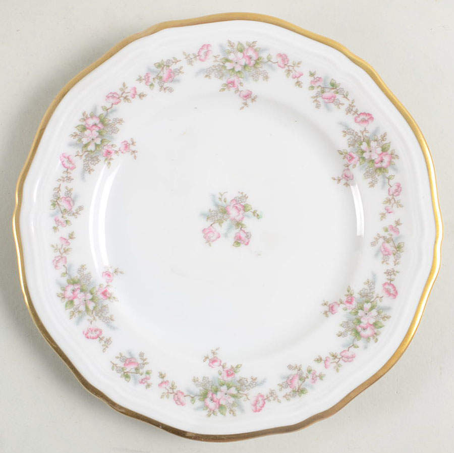 Wild Rose (1-8" Gold Trim) Bread & Butter Plate by Johann Haviland-1