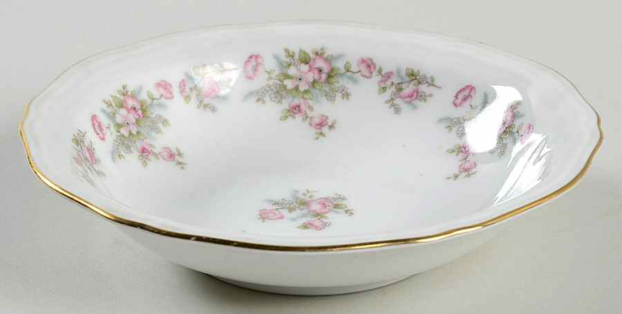 Wild Rose (1-8" Gold Trim) Fruit/Dessert (Sauce) Bowl by Johann Haviland-1