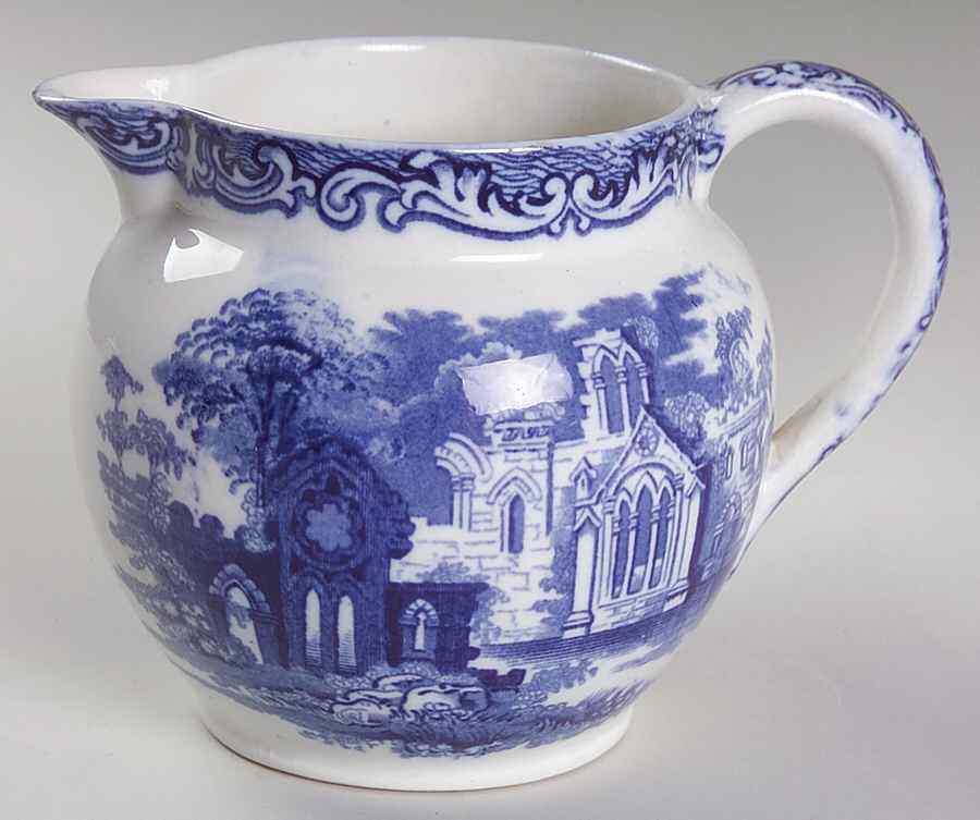 Abbey (Transferware, Scalloped) 24 Oz Jug by George Jones & Sons-1