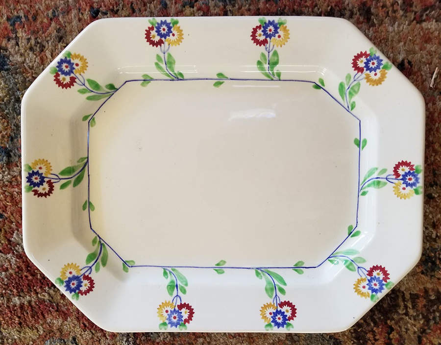 The Aster 14" Oval Serving Platter by George Jones & Sons-1