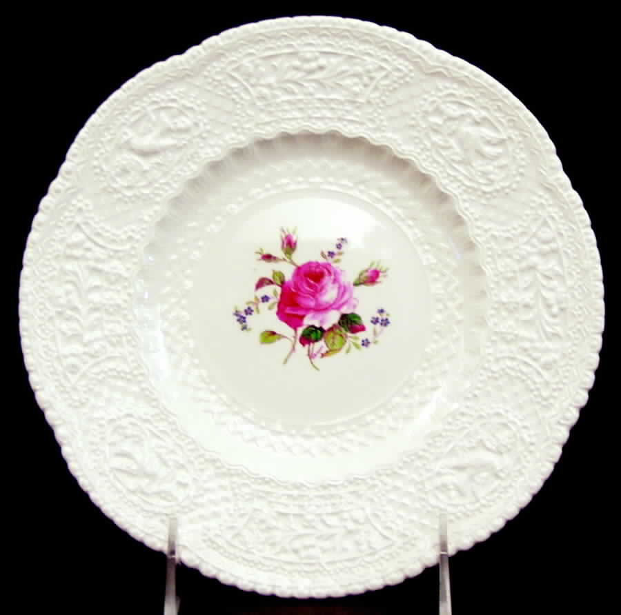 Birbeck Rose Pink Salad Plate by George Jones & Sons-1