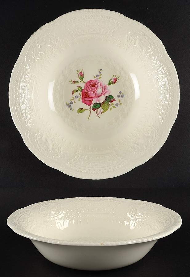 Birbeck Rose Pink 9" Round Vegetable Bowl by George Jones & Sons-1