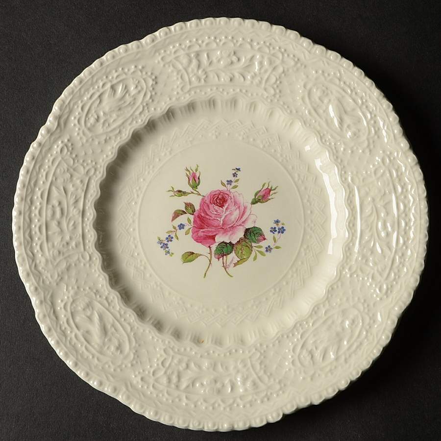 Birbeck Rose Pink Dessert/Pie Plate by George Jones & Sons-1