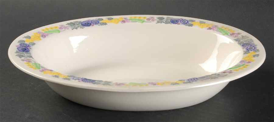 Devon 10" Oval Vegetable Bowl by George Jones & Sons-1