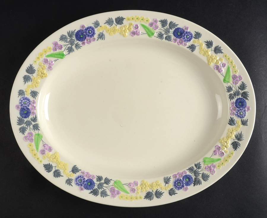 Devon 13" Oval Serving Platter by George Jones & Sons-1