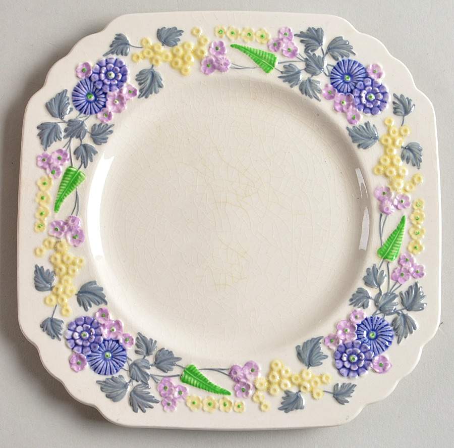 Devon Square Salad Plate by George Jones & Sons-1