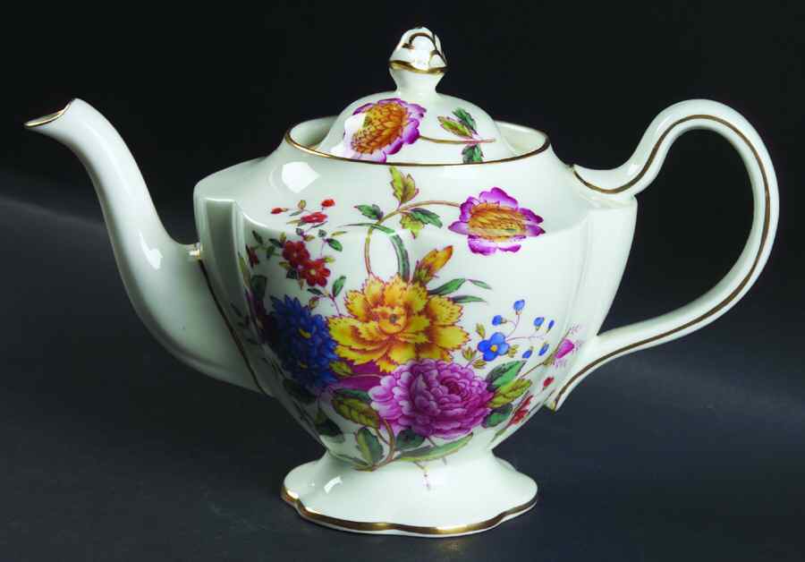 Garden Club Teapot & Lid by George Jones & Sons-1