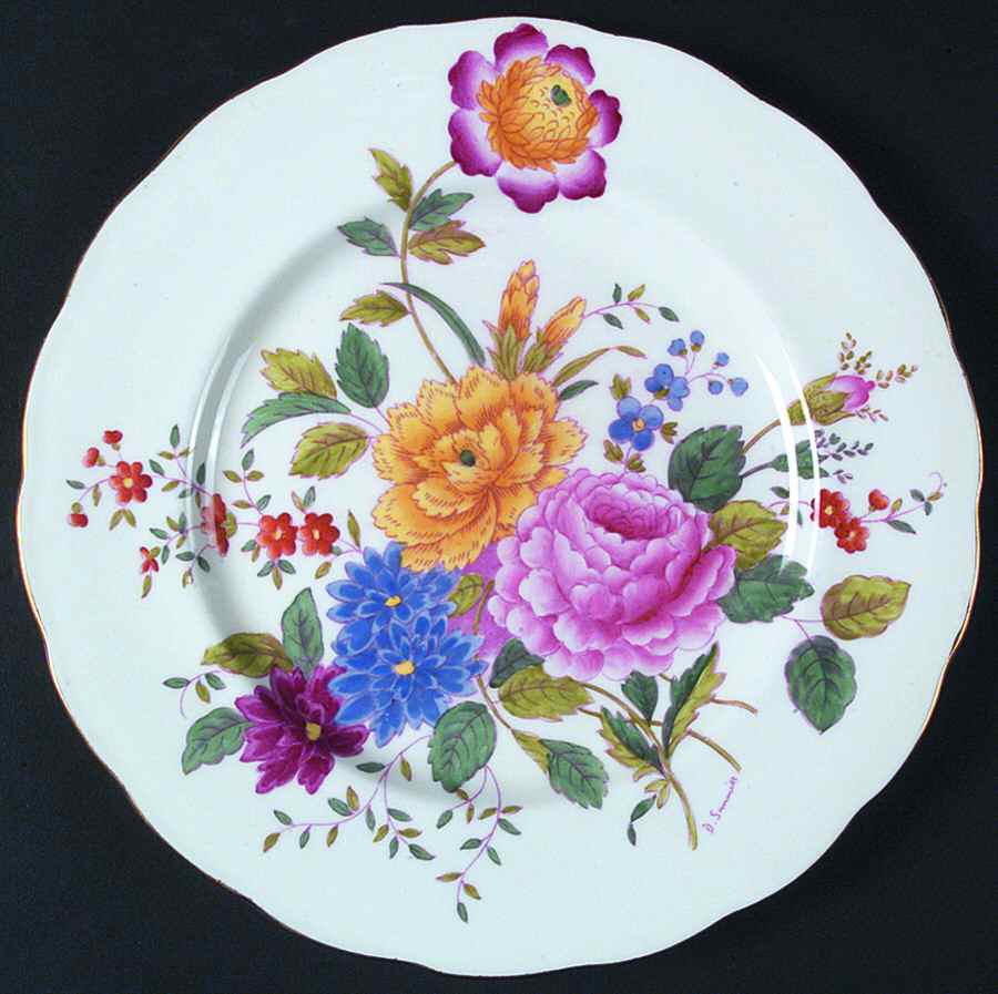 Garden Club Dinner Plate by George Jones & Sons-1
