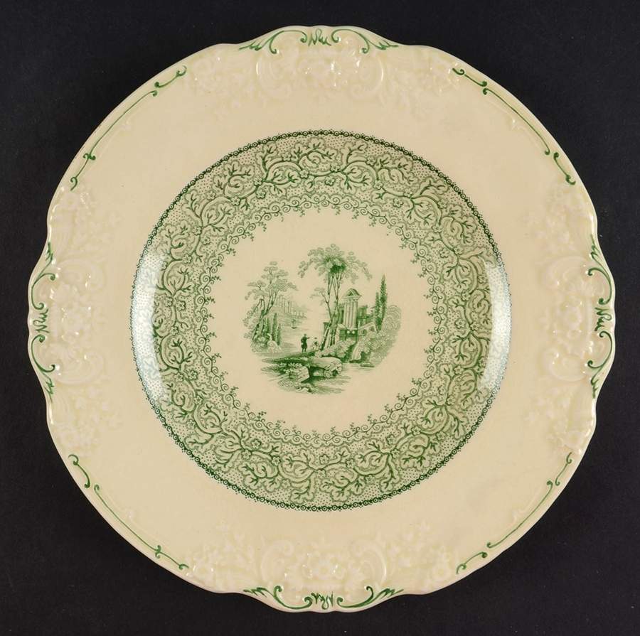 Genoa Green Salad Plate by George Jones & Sons-1