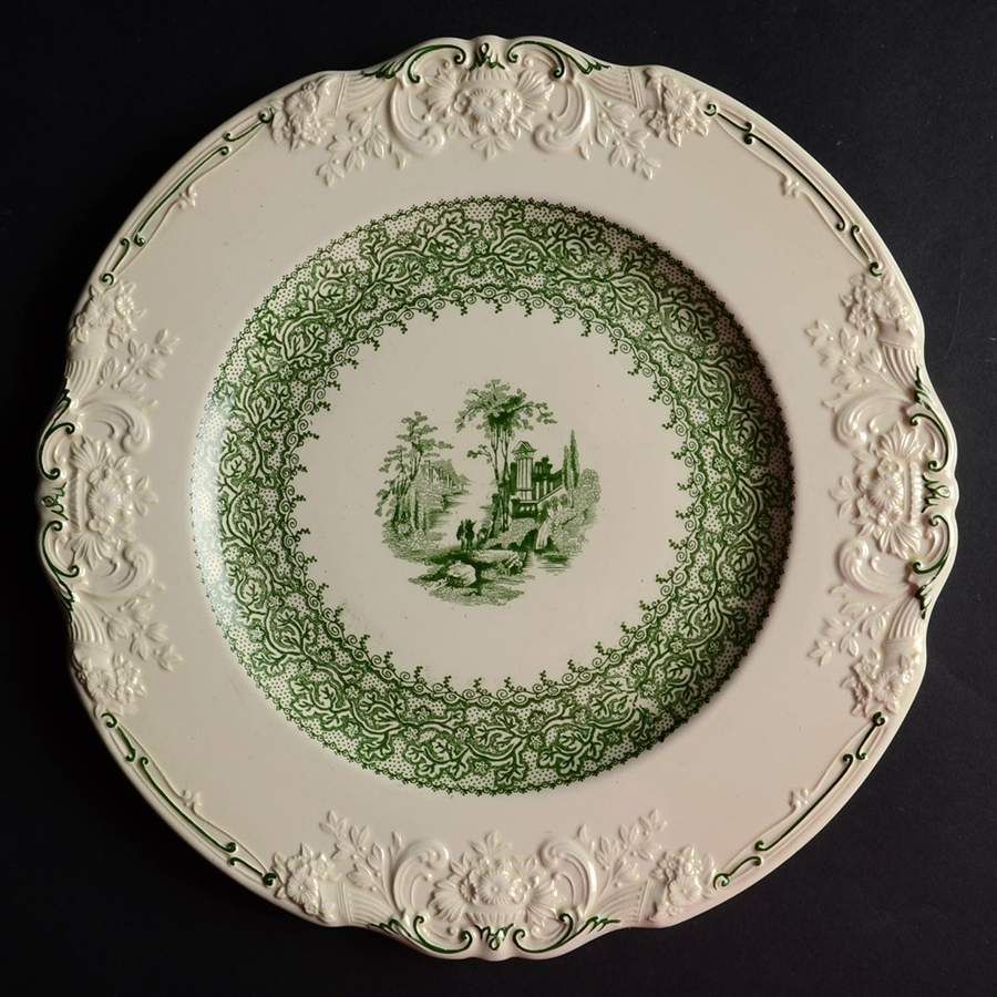 Genoa Green Dinner Plate by George Jones & Sons-1