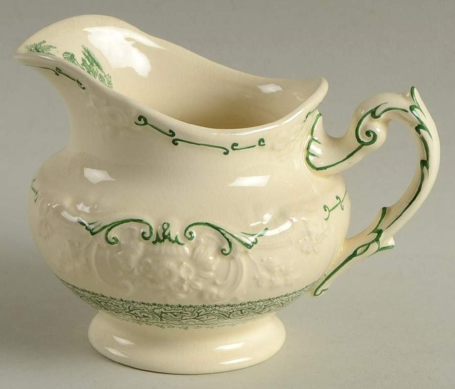 Genoa Green Creamer by George Jones & Sons-1