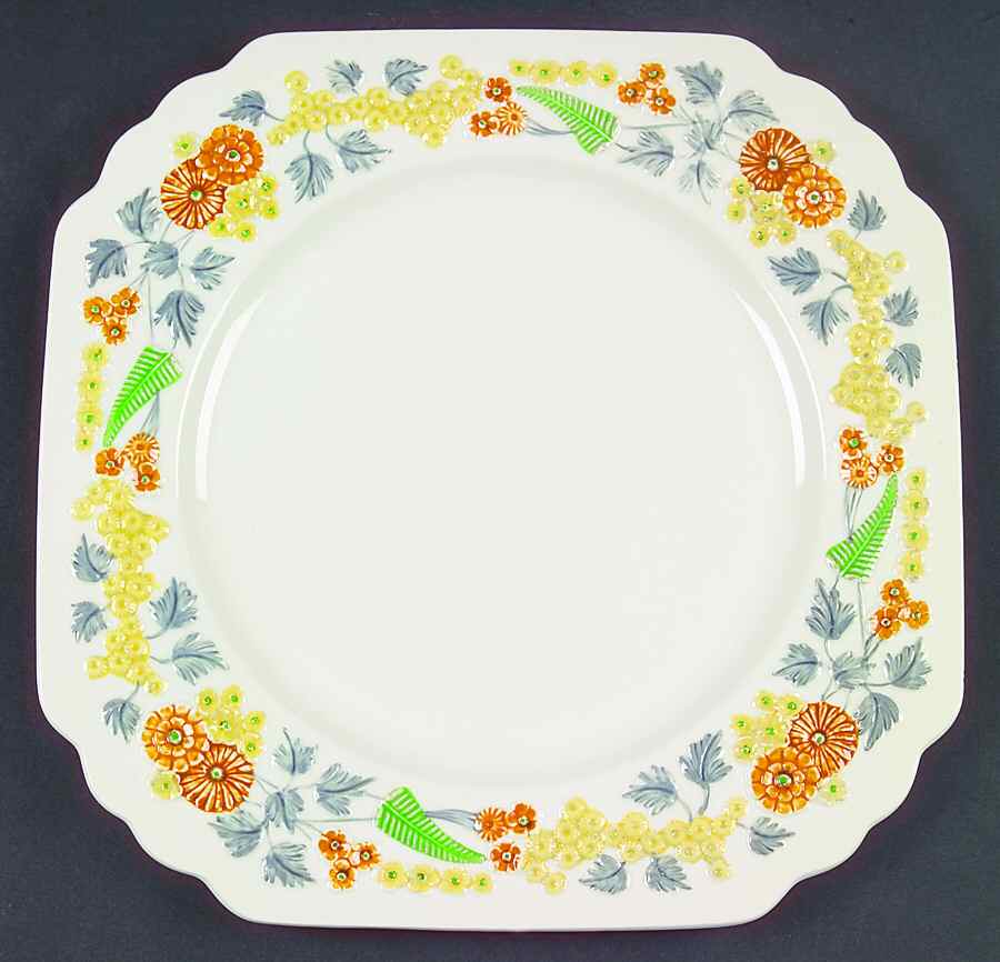 Golden Dawn Square Luncheon Plate by George Jones & Sons-1