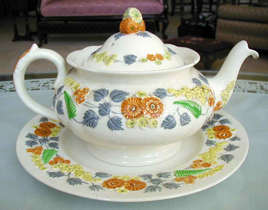Golden Dawn Teapot & Lid by George Jones & Sons-1
