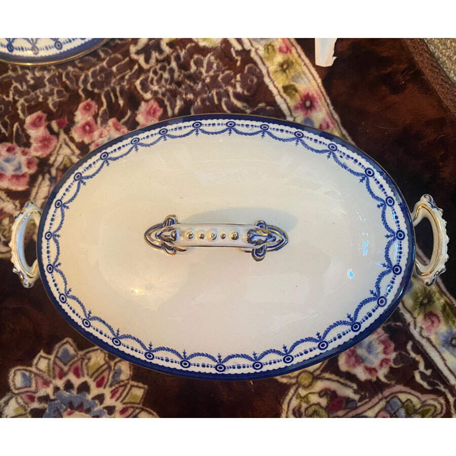 JON21 Oval Covered Vegetable by George Jones & Sons-1