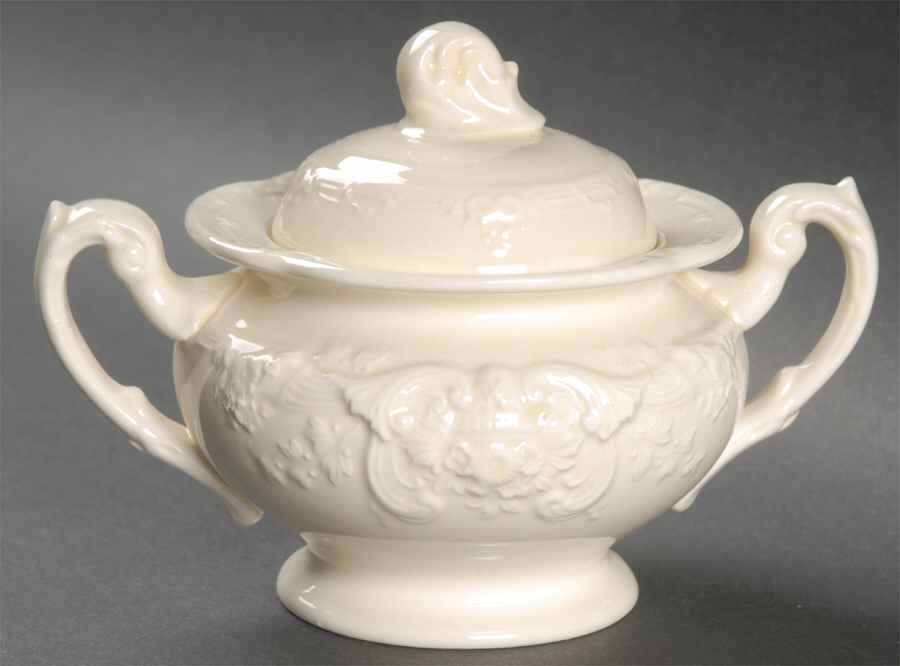 Marlborough Sugar Bowl & Lid by George Jones & Sons-1