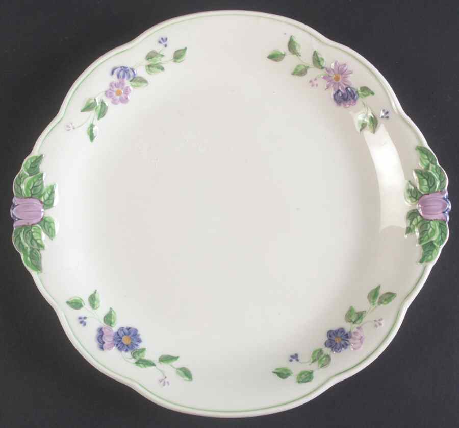 Maytime Handled Cake Plate by George Jones & Sons-1