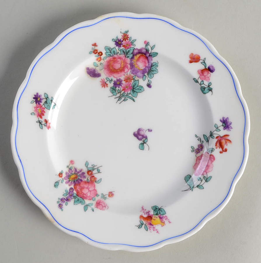 Olde English (Scalloped) Dessert/Pie Plate by George Jones & Sons-1