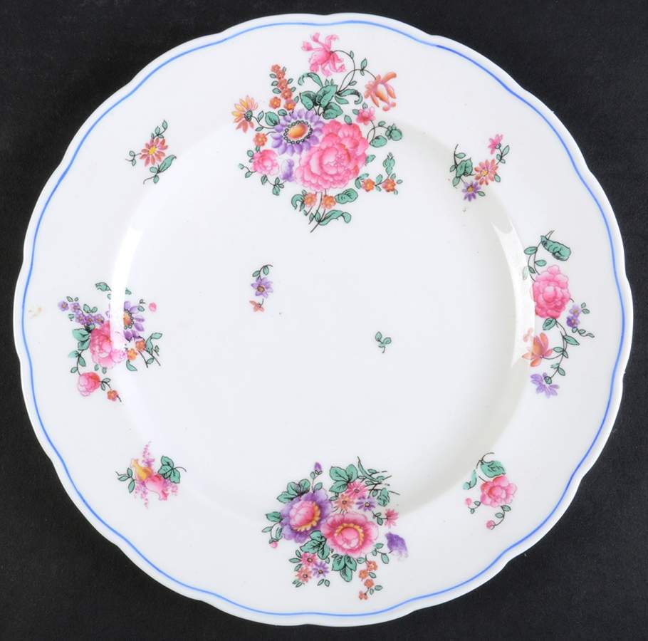Olde English (Scalloped) Luncheon Plate by George Jones & Sons-1
