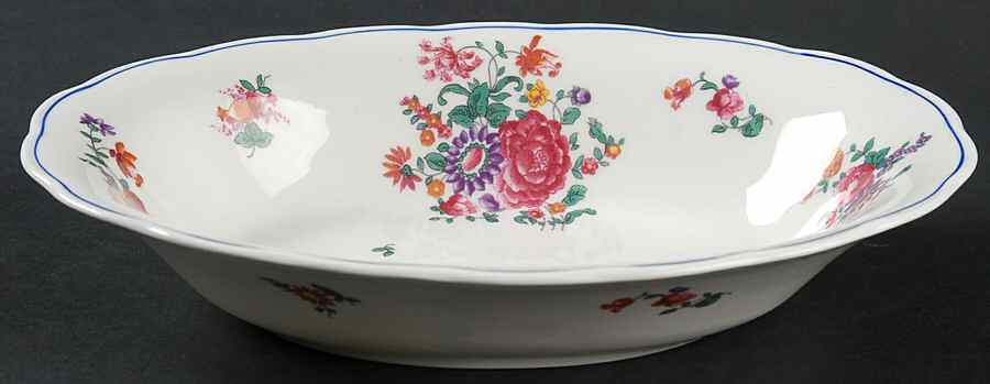 Olde English (Scalloped) 9" Oval Vegetable Bowl by George Jones & Sons-1